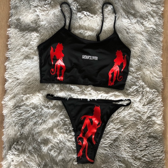 Satan’s Lover swimming suit set - Picture 1 of 5